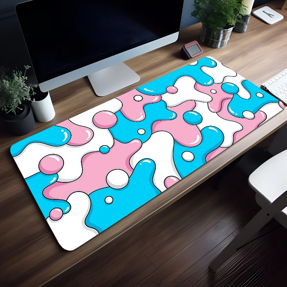Pc Gaming Liquid - CIFBUY Abstract Vloeibaar Patroon Grote Bureaumat