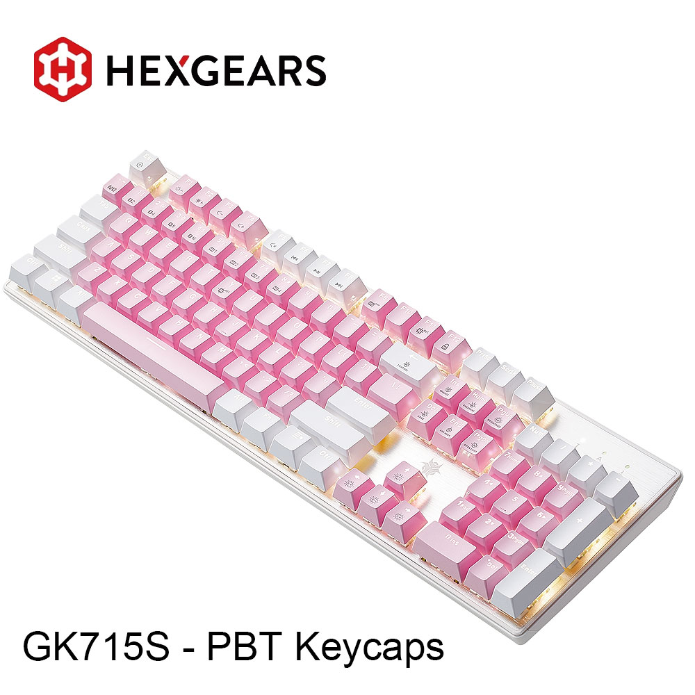 Pc Gaming Pink - HEXGEARS GK715S Mechanisch toetsenbord 104-toetsen PBT