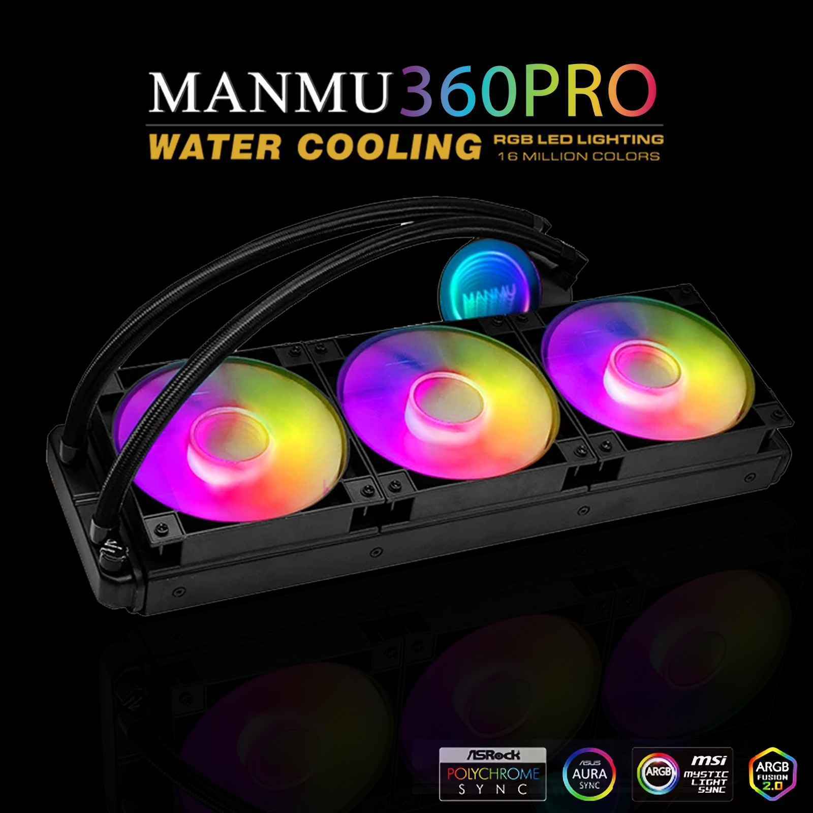 Pc Water Cooling - MANMU 360mm CPU Waterkoeler AM4 CPU