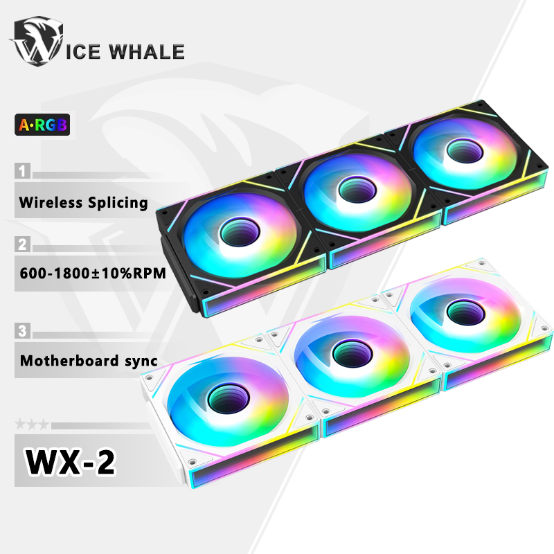 Pc Water Cooling - ICE Whale WX-2 Wire-Splicing PC-behuizing Koelventilator