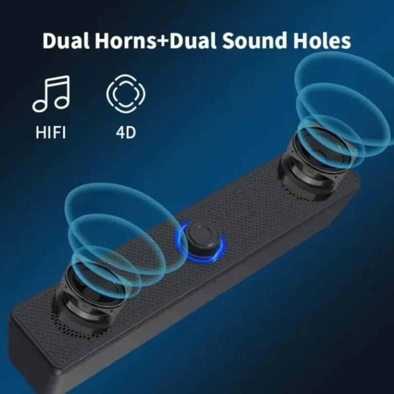 Pc Gaming Fullset - Draadloze Bluetooth en pc-soundbar Bedrade luidspreker