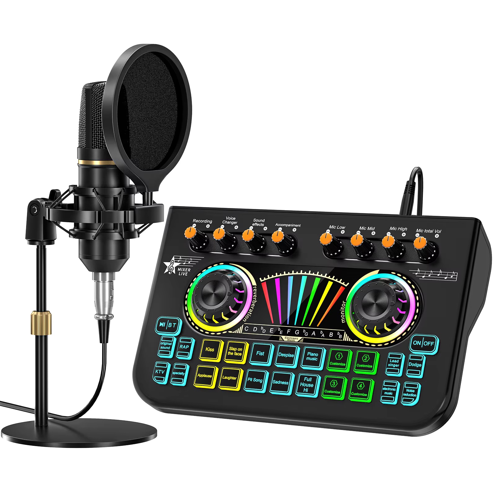 Pc Gaming Fullset - Tenlamp X3 BM800 Podcast Microfoon Bundelset
