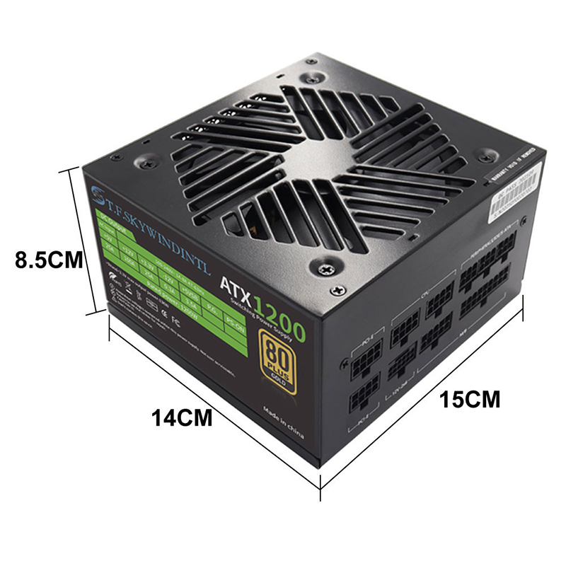 PCIE 5.0 1200W PC-voeding Voll - Pc Gaming Fullset recensie en prijs