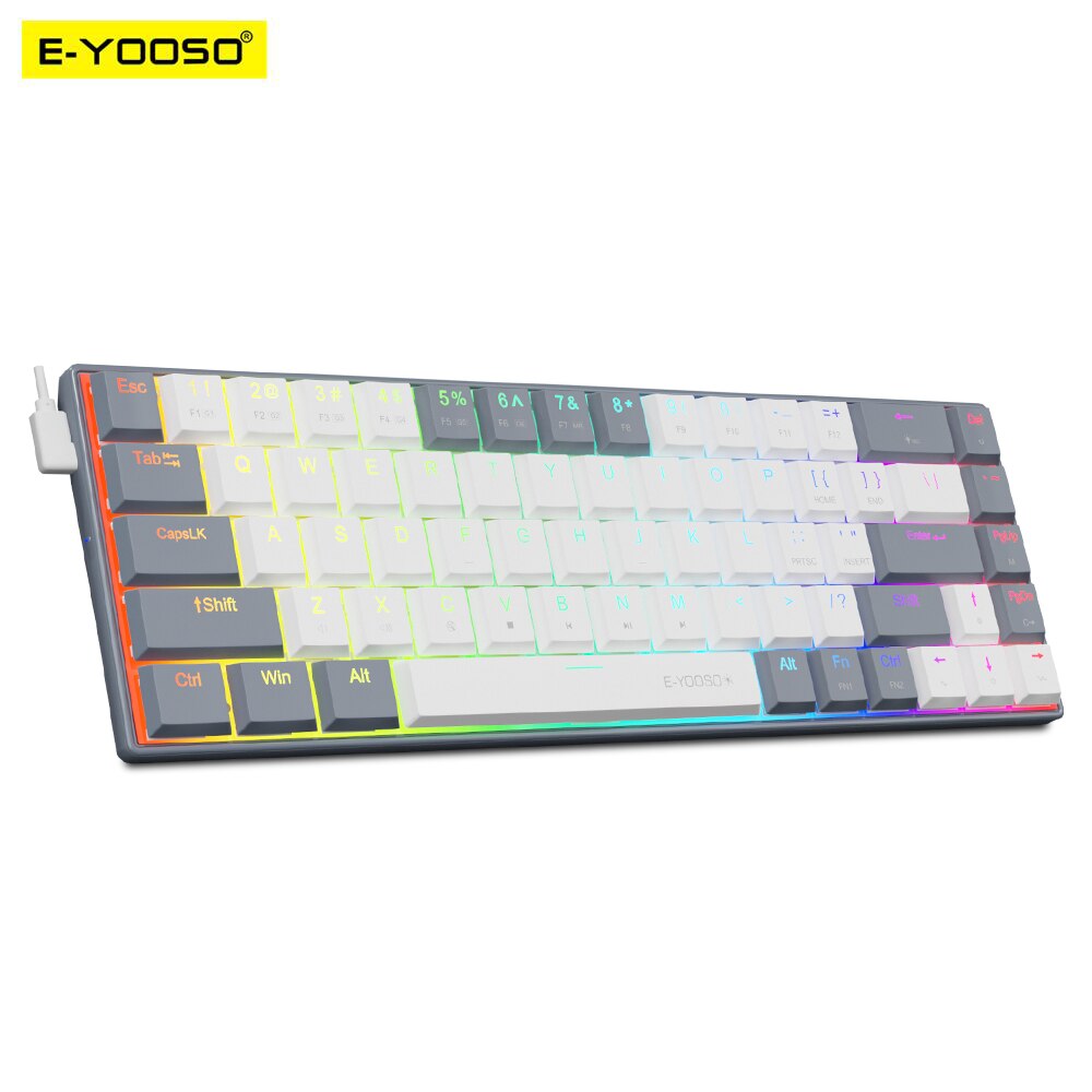 E-YOOSO A68 RGB Mini Slim USB  - Pc Gaming Pink recensie en prijs