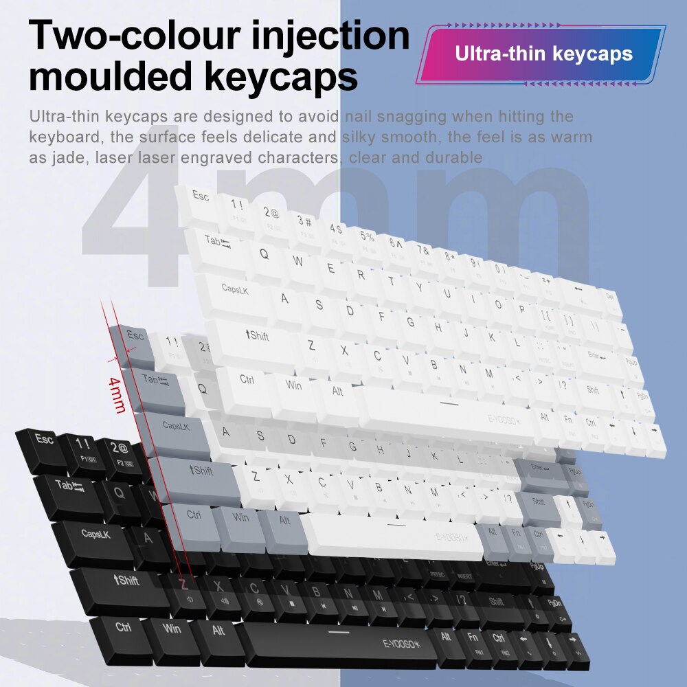 E-YOOSO A68 RGB Mini Slim USB  - Pc Gaming Pink recensie en prijs