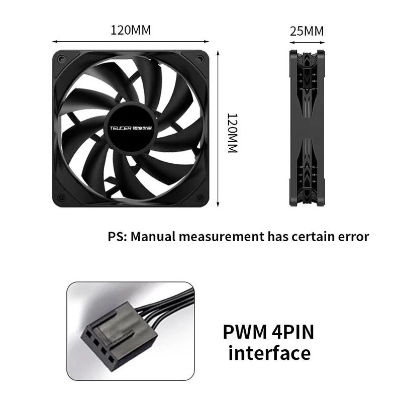 Teucer 12Cm Chassis Ventilator - Pc Water Cooling recensie en prijs