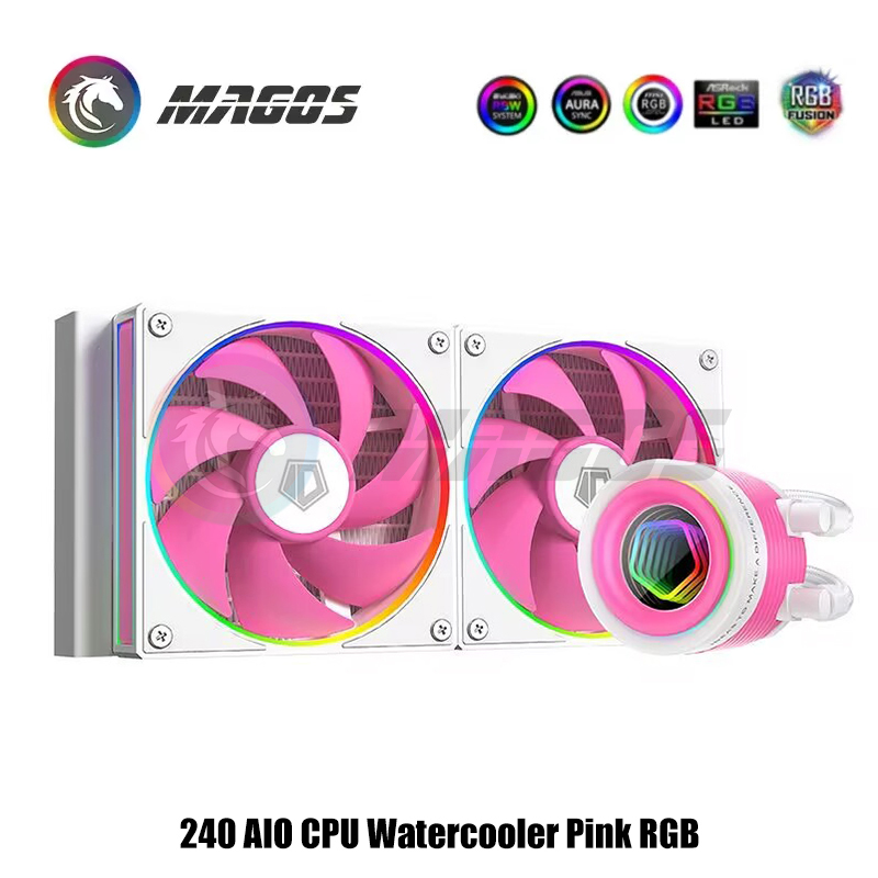 240 AIO CPU Waterkoeler Roze R - Pc Water Cooling recensie en prijs